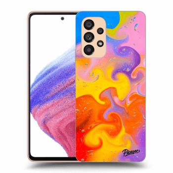 Picasee silikonowe czarne etui na Samsung Galaxy A53 5G - Bubbles