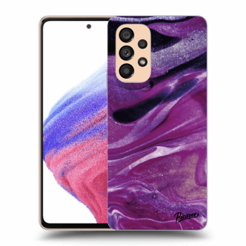 Etui na Samsung Galaxy A53 5G - Purple glitter