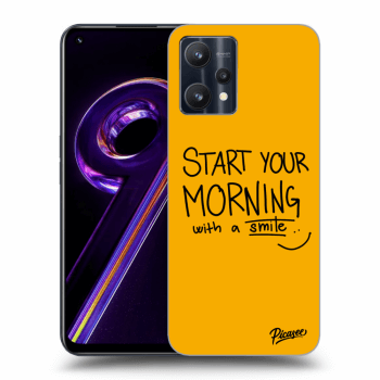 Picasee silikonowe czarne etui na Realme 9 Pro 5G - Smile