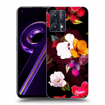Picasee silikonowe przeźroczyste etui na Realme 9 Pro 5G - Flowers and Berries