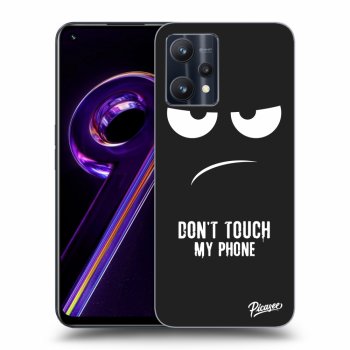Picasee silikonowe czarne etui na Realme 9 Pro 5G - Don't Touch My Phone