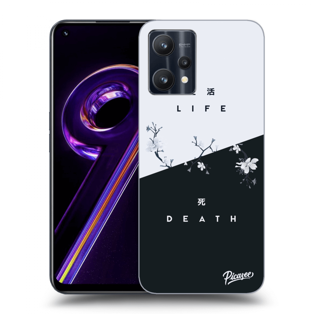 Picasee silikonowe czarne etui na Realme 9 Pro 5G - Life - Death