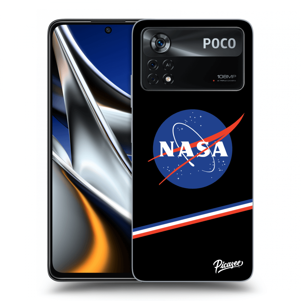 Picasee silikonowe przeźroczyste etui na Xiaomi Poco X4 Pro 5G - NASA Original