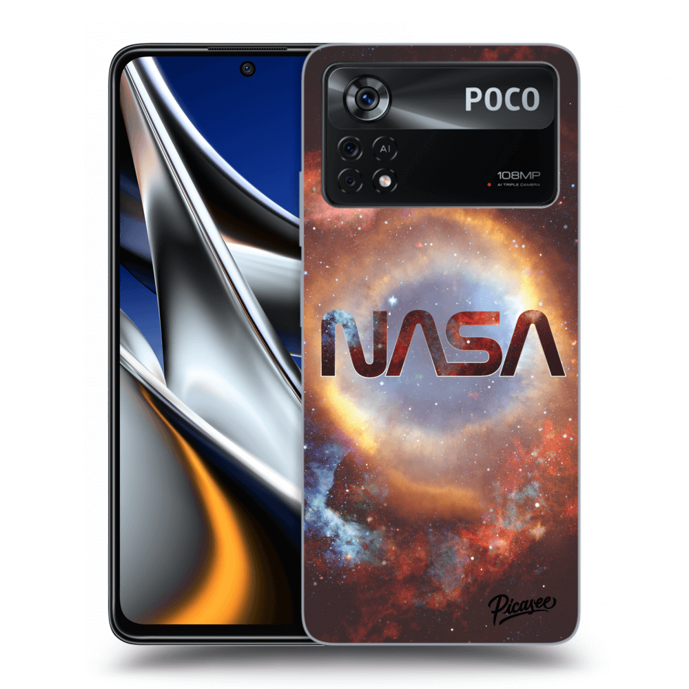 Picasee silikonowe przeźroczyste etui na Xiaomi Poco X4 Pro 5G - Nebula