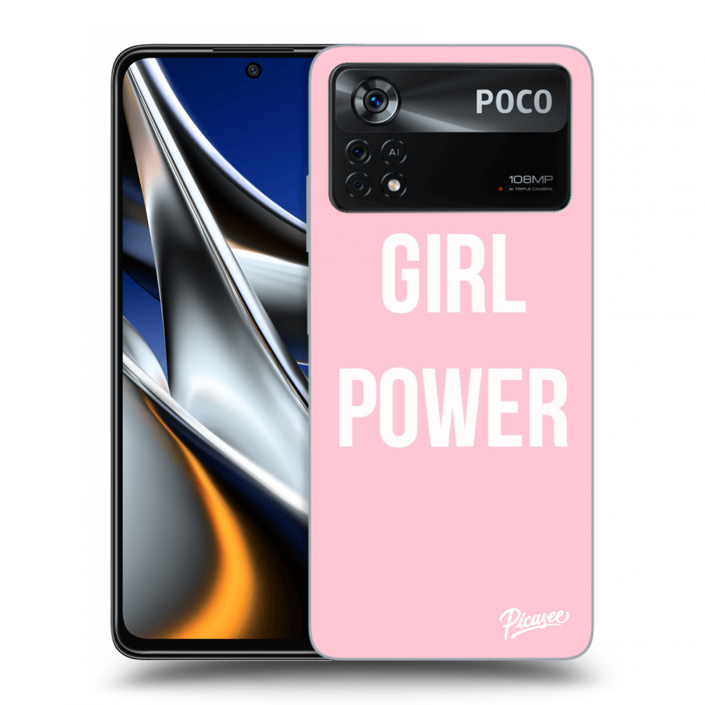 Picasee silikonowe przeźroczyste etui na Xiaomi Poco X4 Pro 5G - Girl power