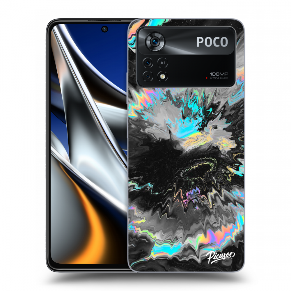 Picasee silikonowe czarne etui na Xiaomi Poco X4 Pro 5G - Magnetic