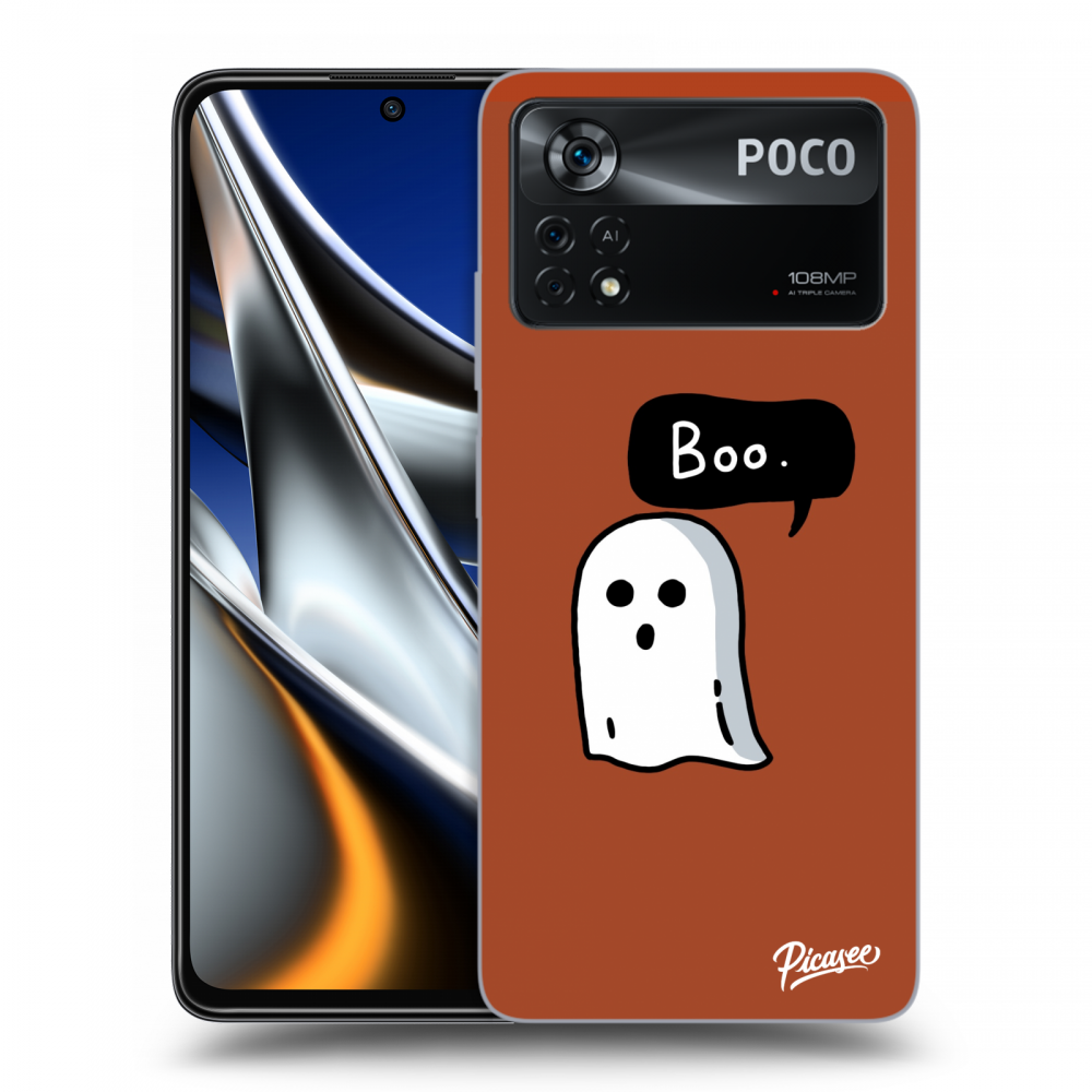 Picasee silikonowe przeźroczyste etui na Xiaomi Poco X4 Pro 5G - Boo