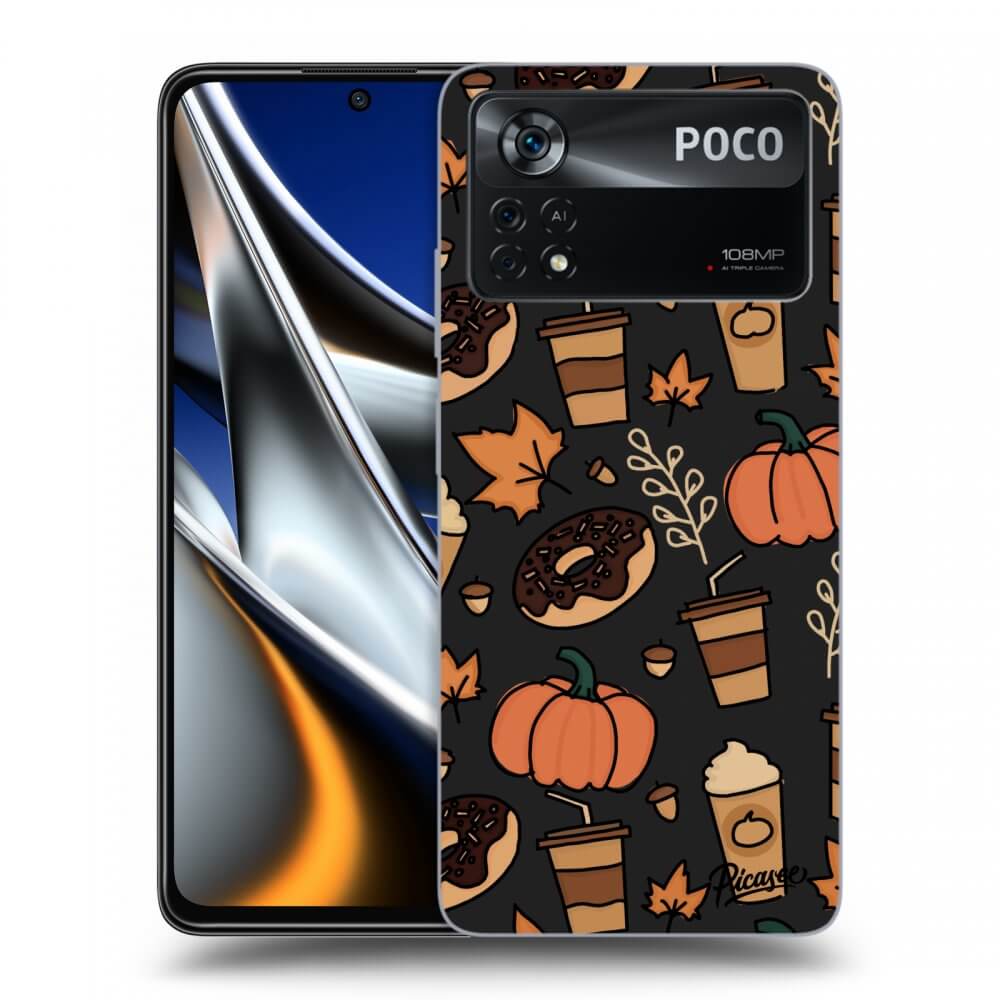Picasee silikonowe czarne etui na Xiaomi Poco X4 Pro 5G - Fallovers