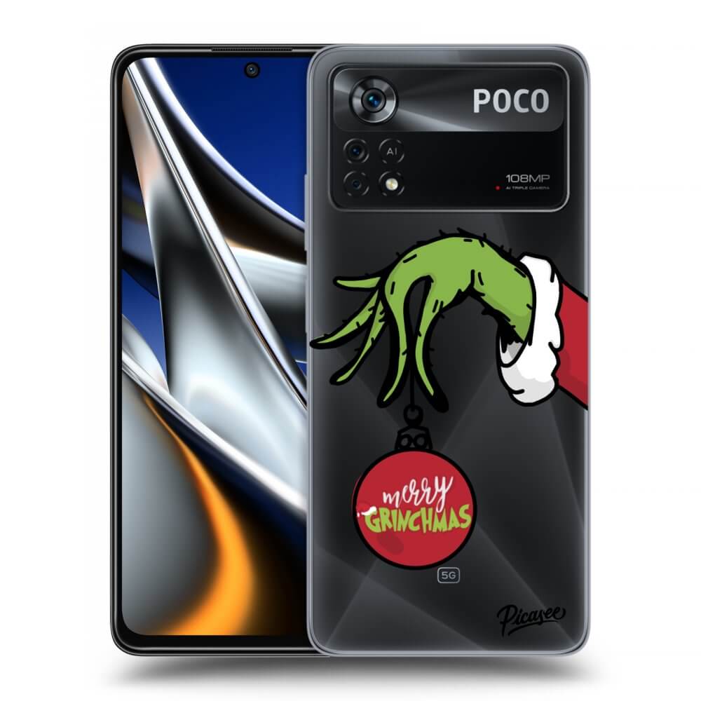 Picasee silikonowe przeźroczyste etui na Xiaomi Poco X4 Pro 5G - Grinch