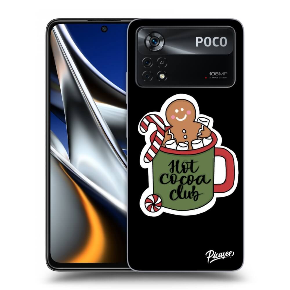 Picasee silikonowe czarne etui na Xiaomi Poco X4 Pro 5G - Hot Cocoa Club