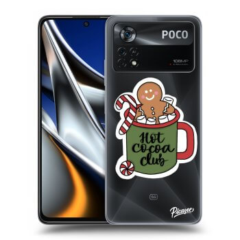 Picasee silikonowe przeźroczyste etui na Xiaomi Poco X4 Pro 5G - Hot Cocoa Club