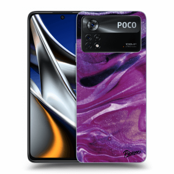 Etui na Xiaomi Poco X4 Pro 5G - Purple glitter