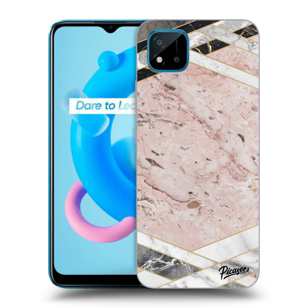 Picasee ULTIMATE CASE pro Realme C11 (2021) - Pink geometry