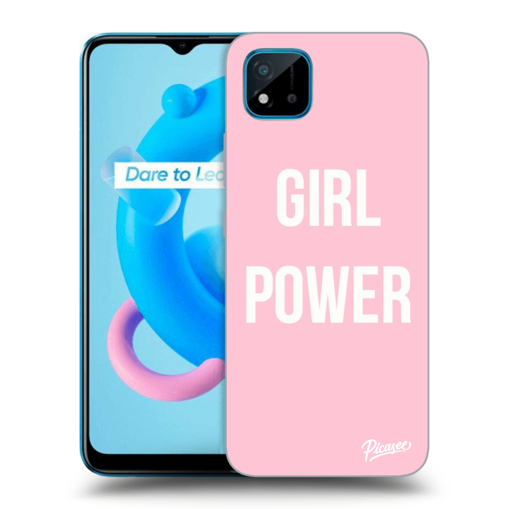 Picasee silikonowe przeźroczyste etui na Realme C11 (2021) - Girl power