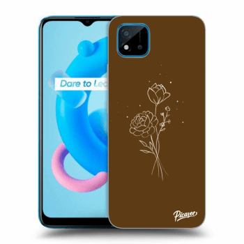 Picasee ULTIMATE CASE pro Realme C11 (2021) - Brown flowers