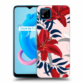 Etui na Realme C11 (2021) - Red Lily