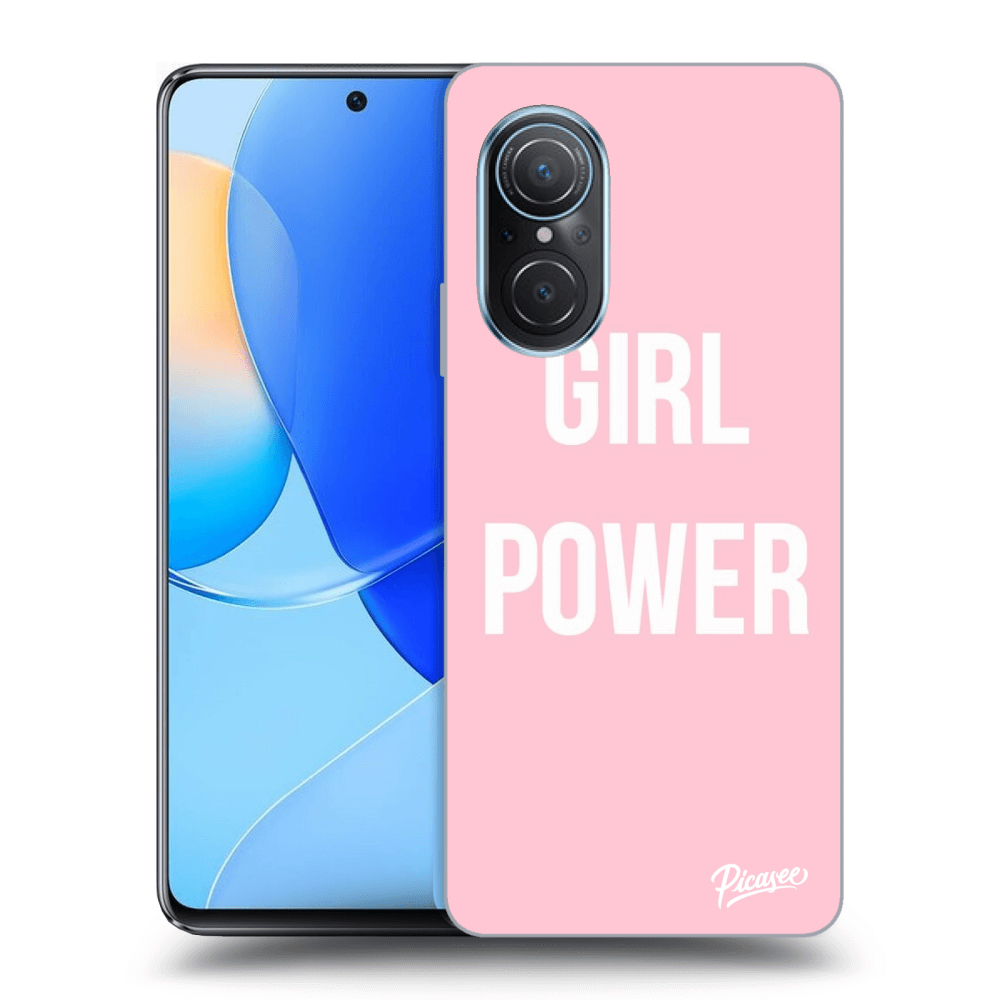 Picasee silikonowe czarne etui na Huawei Nova 9 SE - Girl power