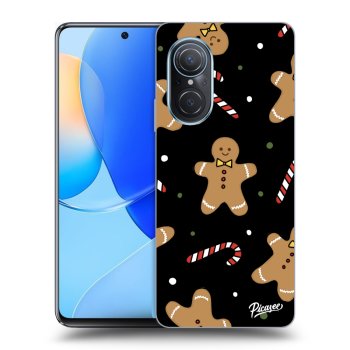 Picasee silikonowe czarne etui na Huawei Nova 9 SE - Gingerbread
