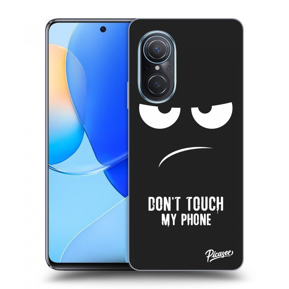Picasee silikonowe czarne etui na Huawei Nova 9 SE - Don't Touch My Phone