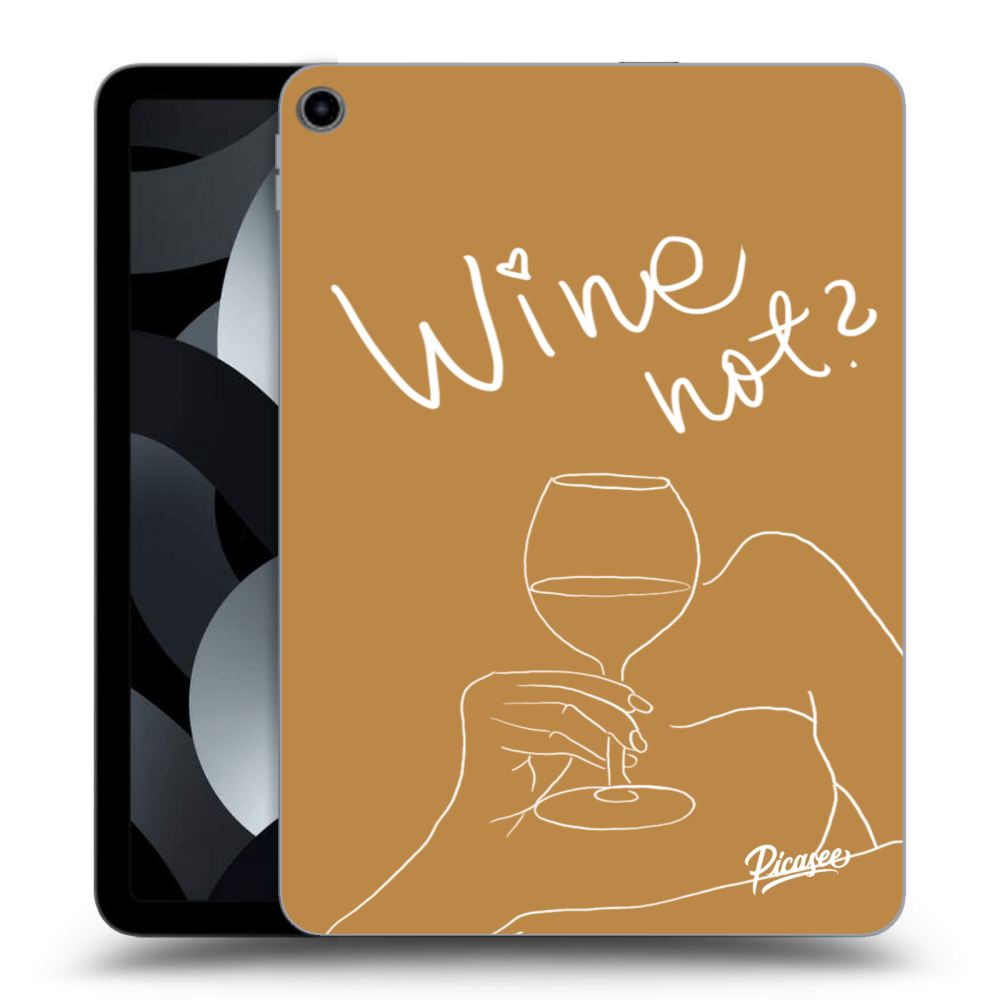 Picasee silikonowe przeźroczyste etui na Apple iPad Air 5 10.9" 2022 - Wine not