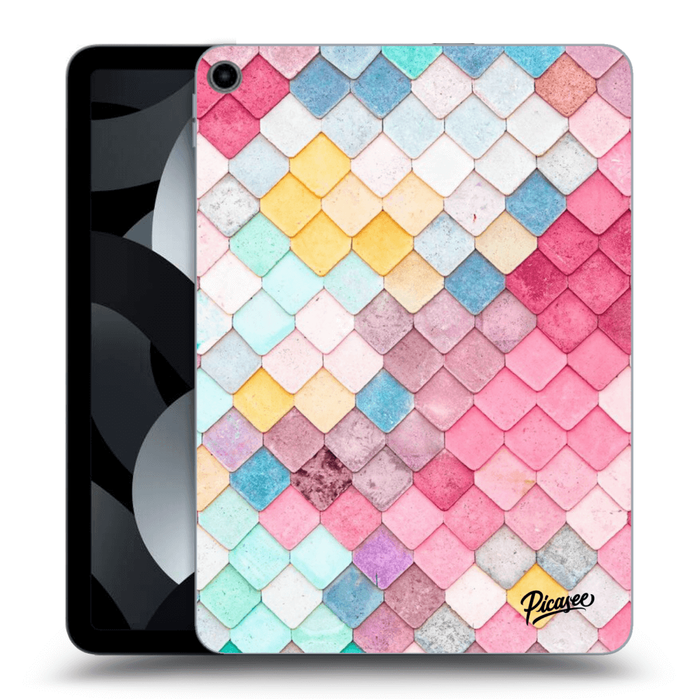 Picasee silikonowe przeźroczyste etui na Apple iPad Air 5 10.9" 2022 - Colorful roof