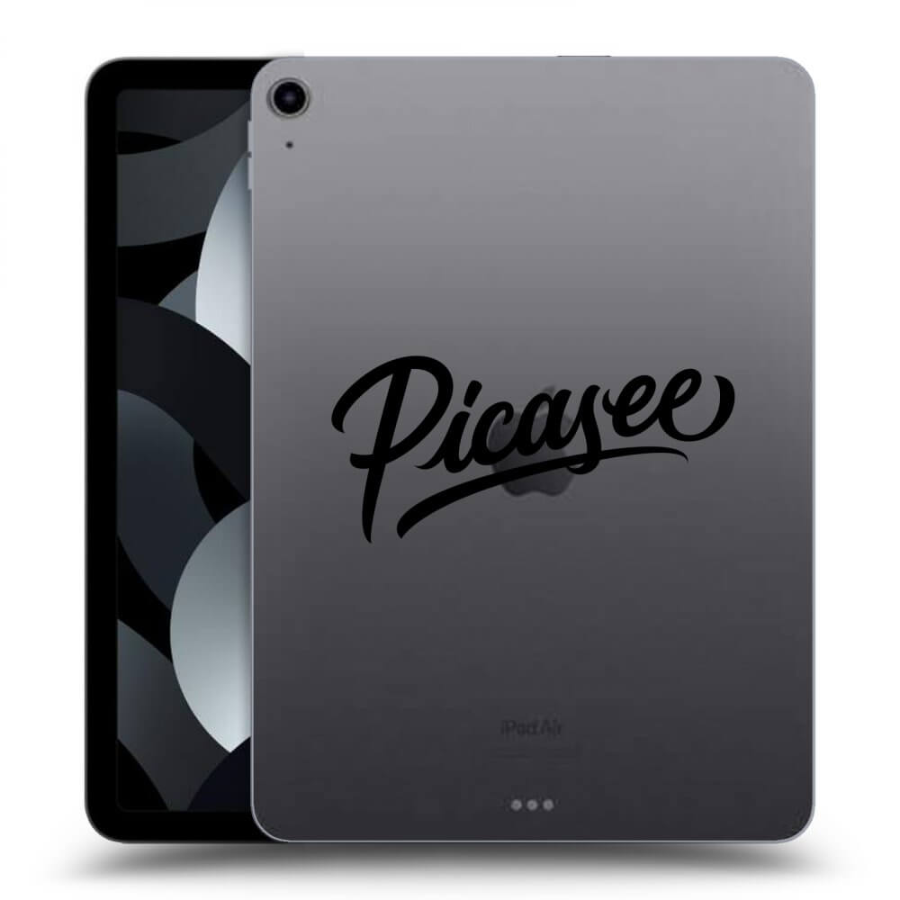 Picasee silikonowe przeźroczyste etui na Apple iPad Air 5 10.9" 2022 - Picasee - old logo - black