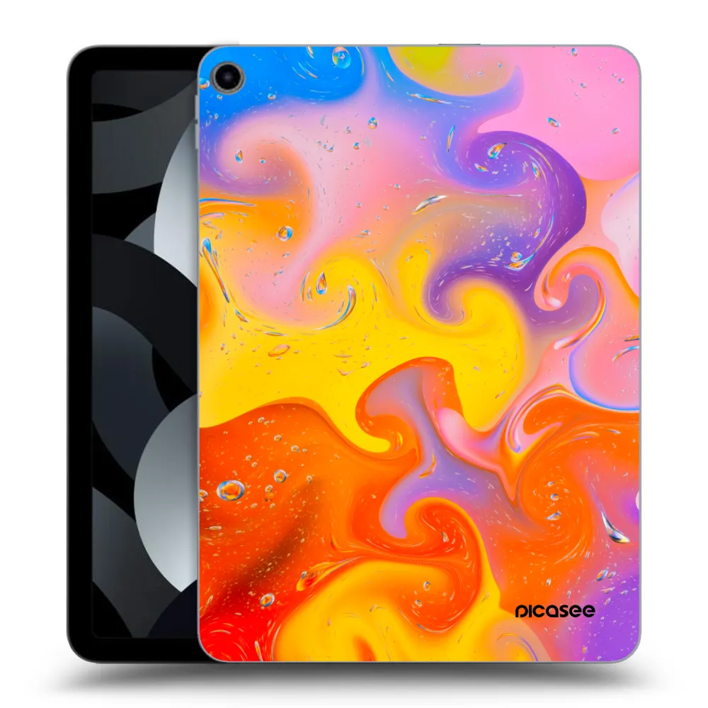 Picasee silikonowe przeźroczyste etui na Apple iPad Air 5 10.9" 2022 - Bubbles