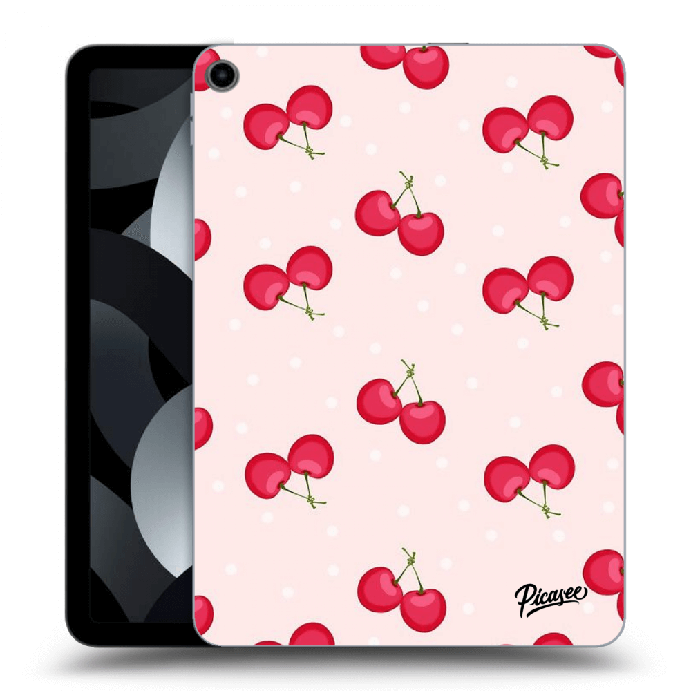 Picasee silikonowe czarne etui na Apple iPad Air 5 10.9" 2022 - Cherries