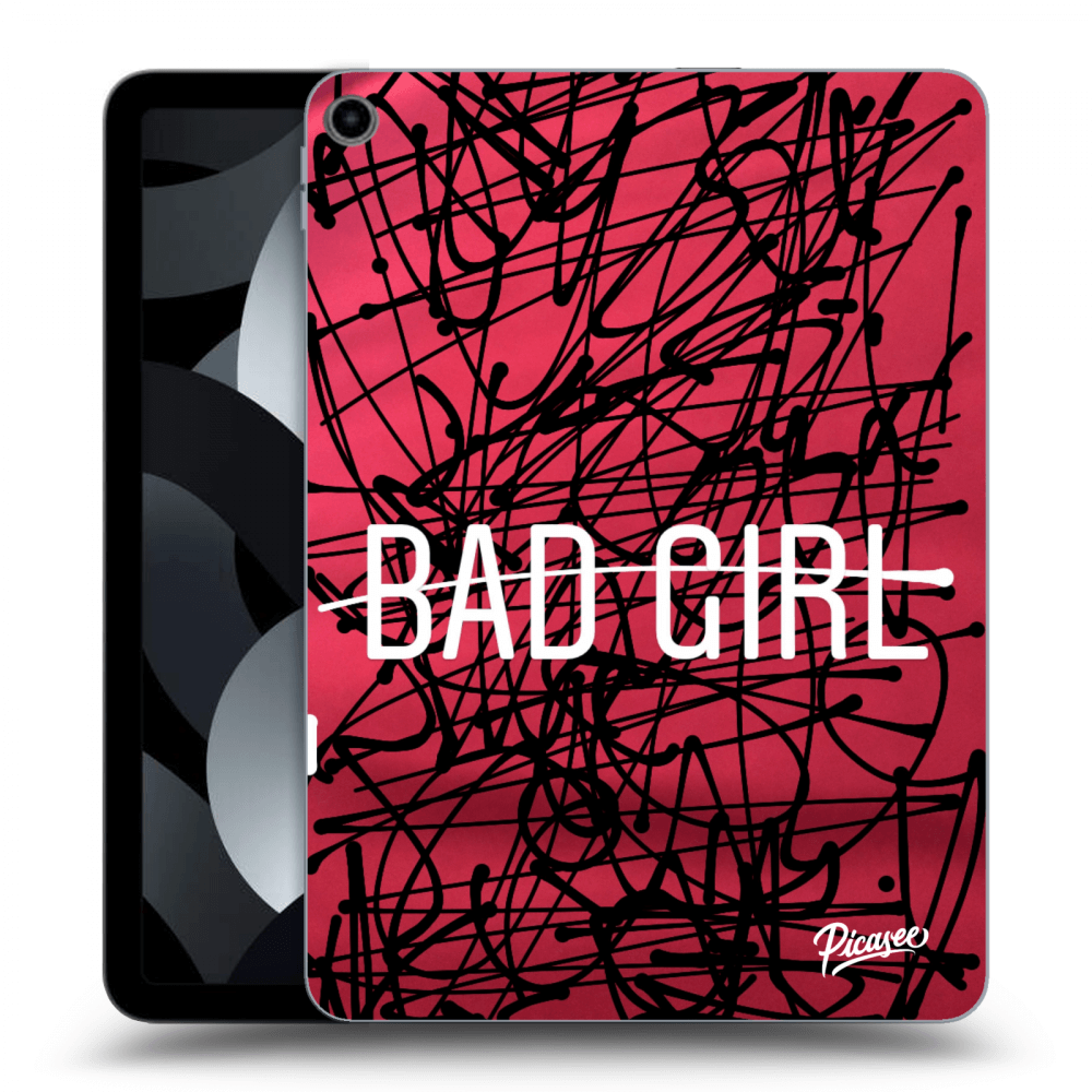 Picasee silikonowe przeźroczyste etui na Apple iPad Air 5 10.9" 2022 - Bad girl