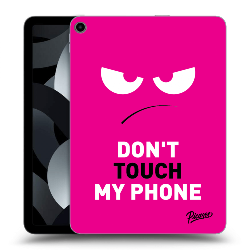 Picasee silikonowe przeźroczyste etui na Apple iPad Air 5 10.9" 2022 - Angry Eyes - Pink