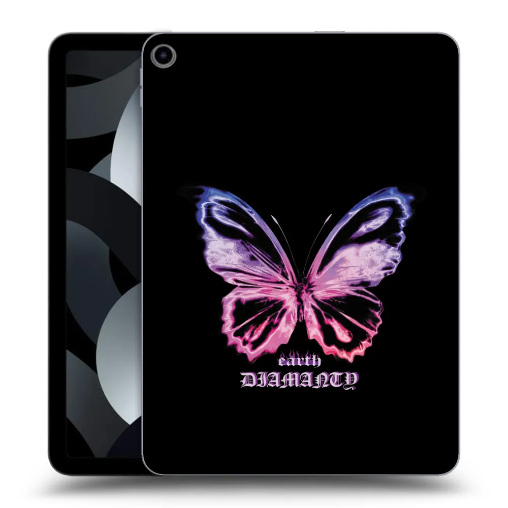Picasee silikonowe przeźroczyste etui na Apple iPad Air 5 10.9" 2022 - Diamanty Purple