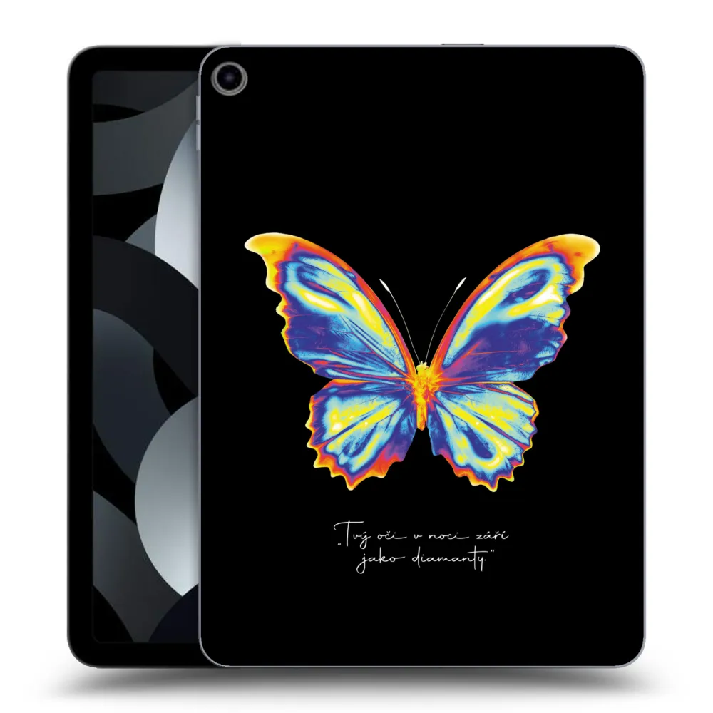 Picasee silikonowe przeźroczyste etui na Apple iPad Air 5 10.9" 2022 - Diamanty Black