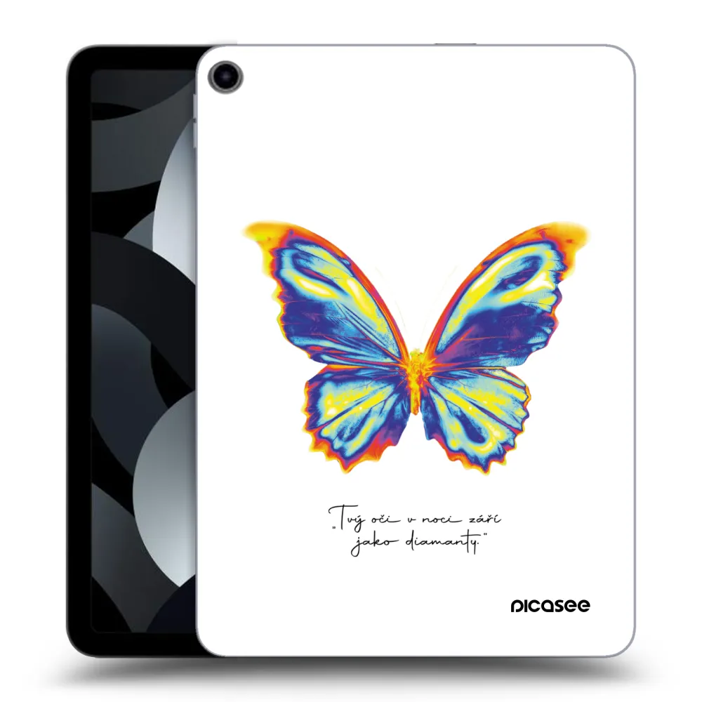 Picasee silikonowe przeźroczyste etui na Apple iPad Air 5 10.9" 2022 - Diamanty White