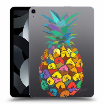 Picasee silikonowe przeźroczyste etui na Apple iPad Air 5 10.9" 2022 - Pineapple