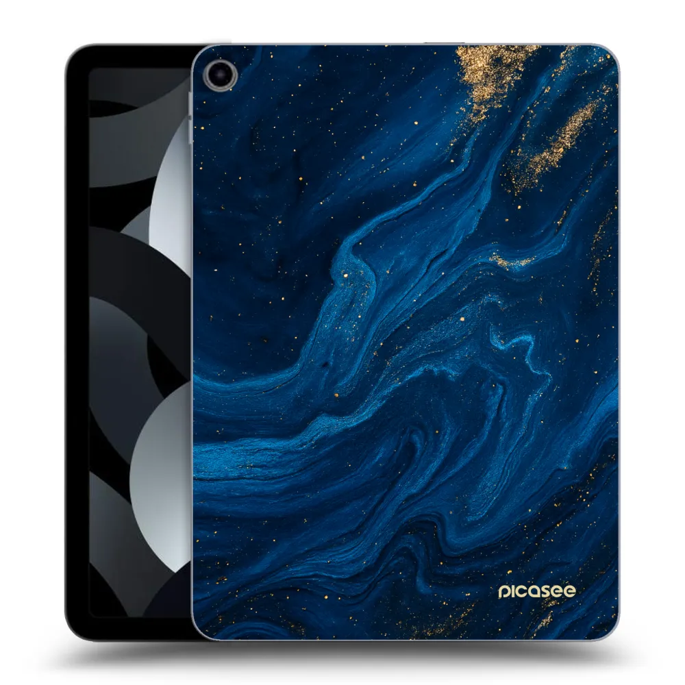 Picasee silikonowe przeźroczyste etui na Apple iPad Air 5 10.9" 2022 - Blue