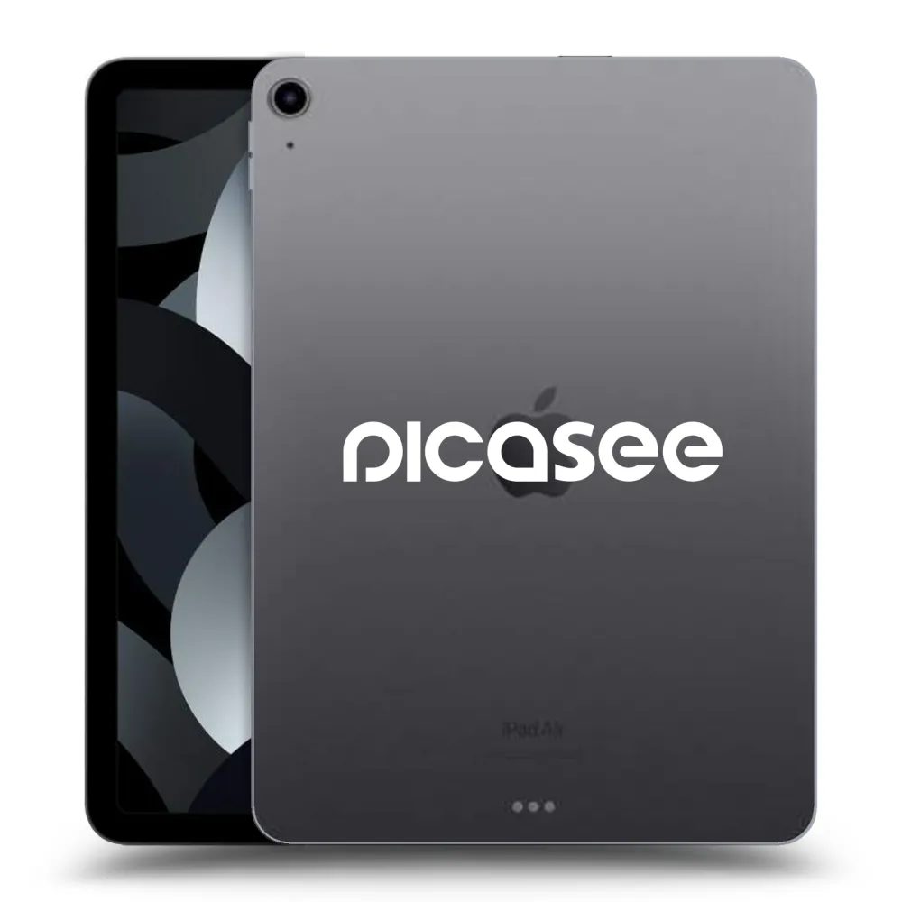 Picasee silikonowe przeźroczyste etui na Apple iPad Air 5 10.9" 2022 - Picasee - new logo - white