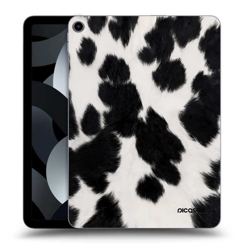 Picasee silikonowe przeźroczyste etui na Apple iPad Air 5 10.9" 2022 - Black Moo