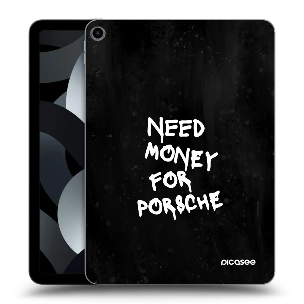 Picasee silikonowe przeźroczyste etui na Apple iPad Air 5 10.9" 2022 - Black Dollar