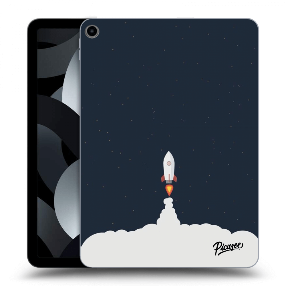 Picasee silikonowe czarne etui na Apple iPad Air 5 10.9" 2022 - Astronaut 2