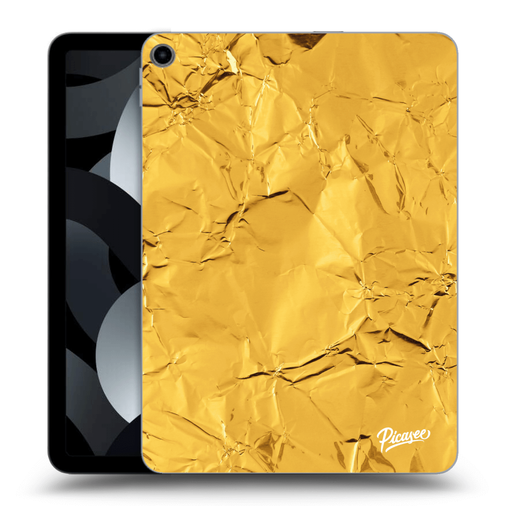 Picasee silikonowe przeźroczyste etui na Apple iPad Air 5 10.9" 2022 - Gold