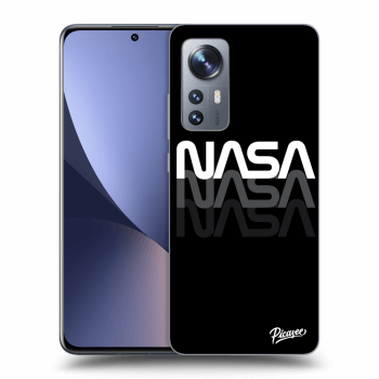 Picasee silikonowe czarne etui na Xiaomi 12 - NASA Triple