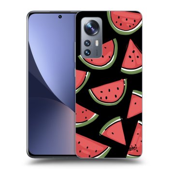 Picasee silikonowe czarne etui na Xiaomi 12 - Melone