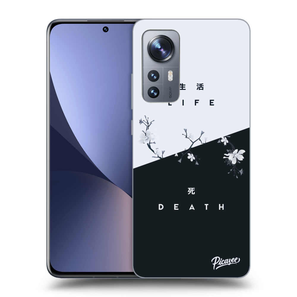 Picasee silikonowe czarne etui na Xiaomi 12 - Life - Death