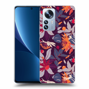 Etui na Xiaomi 12 Pro - Purple Leaf