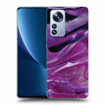 Etui na Xiaomi 12 Pro - Purple glitter
