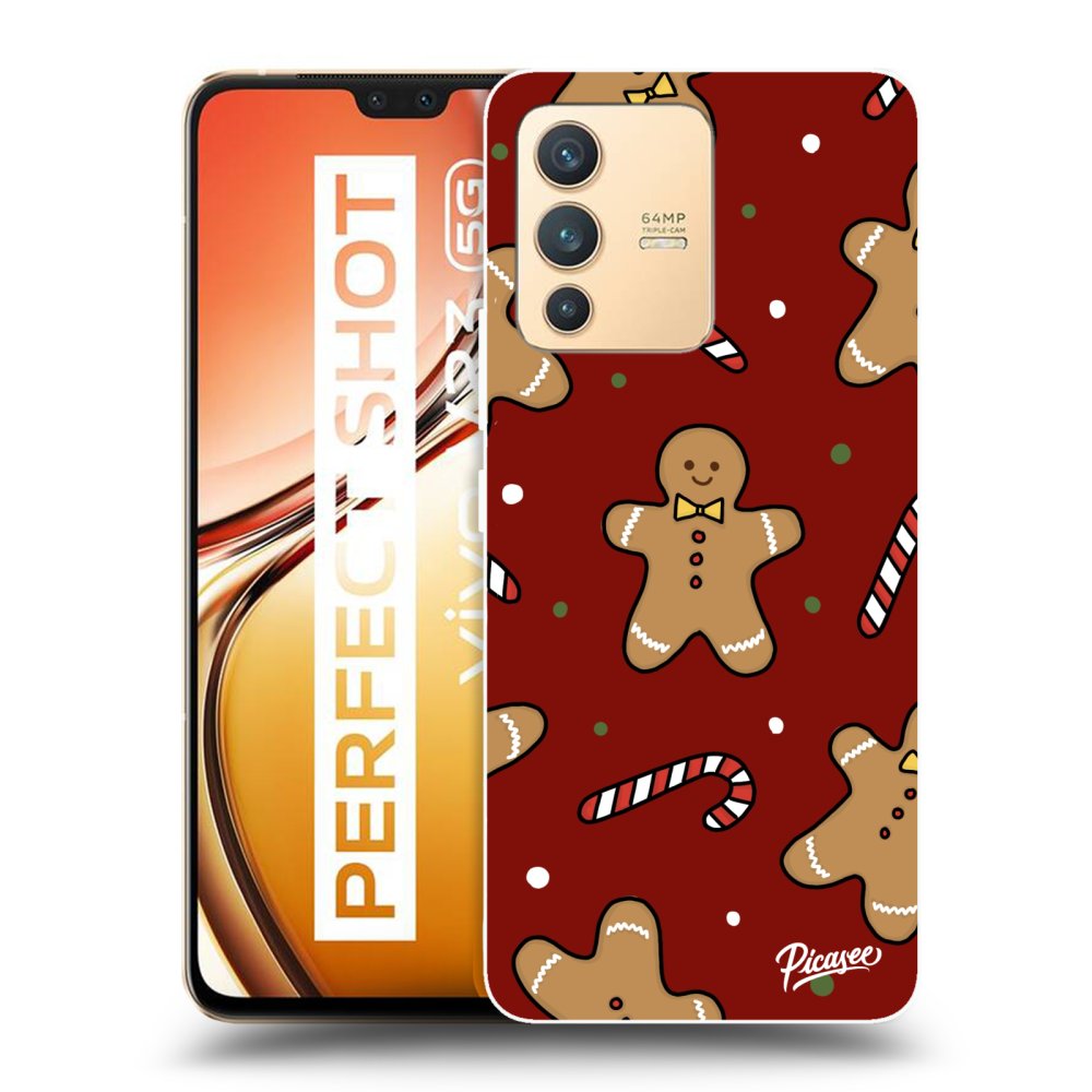 Picasee silikonowe przeźroczyste etui na Vivo V23 5G - Gingerbread 2