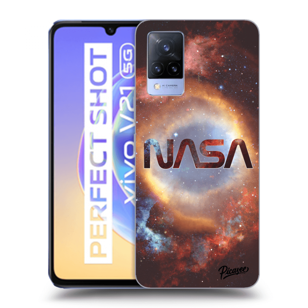 Picasee silikonowe przeźroczyste etui na Vivo V21 5G - Nebula