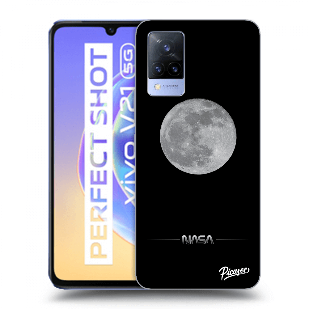 Picasee silikonowe przeźroczyste etui na Vivo V21 5G - Moon Minimal