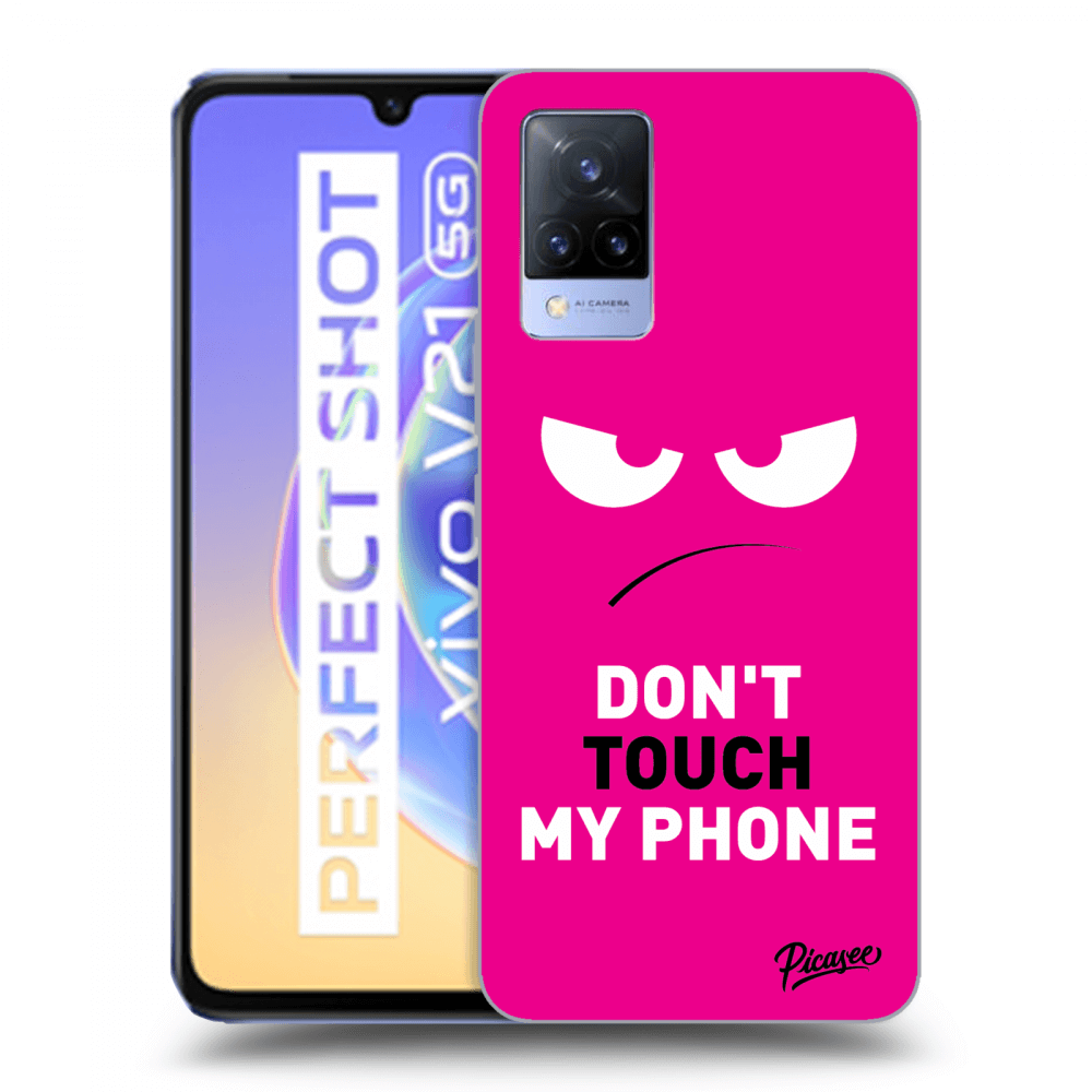 Picasee ULTIMATE CASE pro Vivo V21 5G - Angry Eyes - Pink