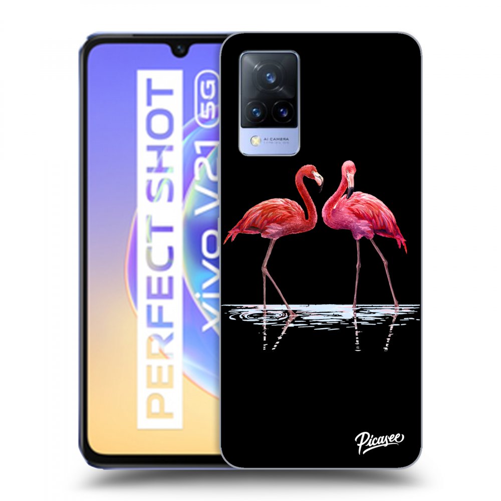 Picasee ULTIMATE CASE pro Vivo V21 5G - Flamingos couple